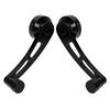 Akozon Window Crank Handle, 2pcs Auto Window Handle Riser, Alloy Window Handle Riser Winder Crank Replacement for Classic Car(Black)