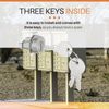 L-1172C National Mailbox Lock Replacement C9100 - with 3 Keys, Replacement for USPS Mailbox Key Lock -10 Pack