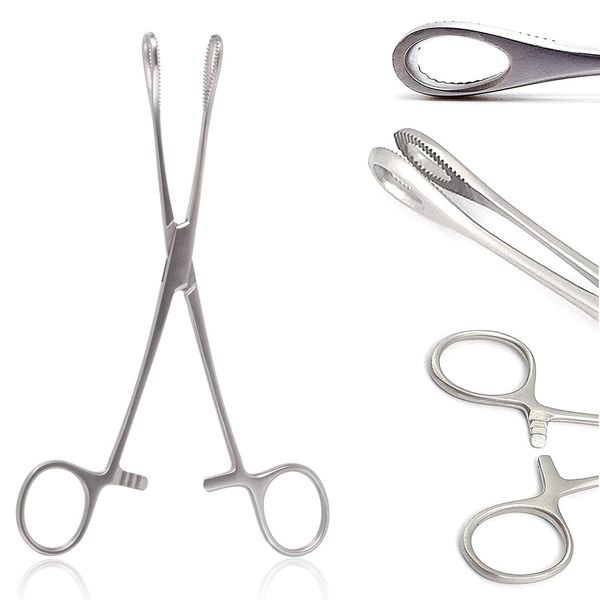 OdontoMed2011® Navel Piercing Clamp 6" Body Piercing Forceps ODM