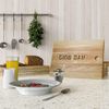Personalised Carved Solid Oak Chopping and Serving Board - Number Plate