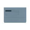 Foolscap Document Wallets 285gsm, Assorted Colours, Pack of 50 Folders (Blue)