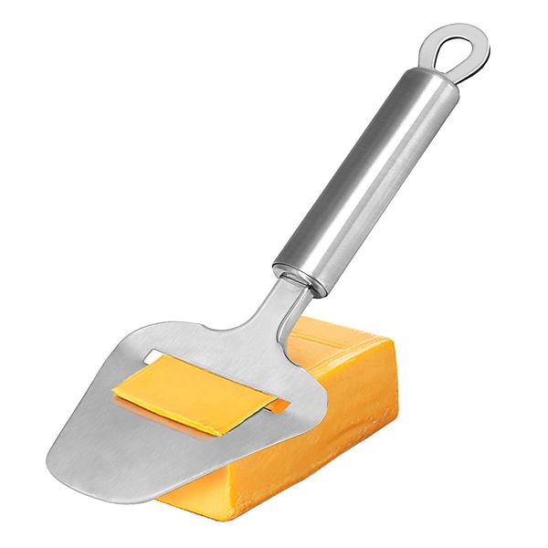 Cheese Slicer Stainless Steel, Cheese Knife Heavy Duty Plane Cheese Cutter, Shaver, Server For Semi-Soft, Semi-Hard Cheese