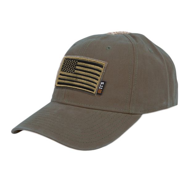 Gadsden and Culpeper 5.11 Flag Bearer Cap Bundle (USA Patch + Hat)