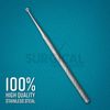 5 Buck Ear Curettes Surgical Veterinary Instruments Straight Sharp German Grade