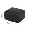 Naimo Rubber Engagement Ring LED Light Jewelry Gift Box (Black)