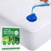 Crib Mattress Protector Waterproof, Bamboo Terry, Breathable, Skin-Friendly