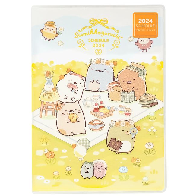 San-X 2024 Sumikko Gurashi Monthly Notebook, Thread B6 ME67207