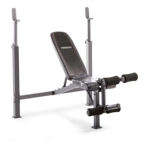 Marcy Competitor Adjustable Olympic Weight Bench with Leg Developer for Weight Lifting and Strength Training CB-729