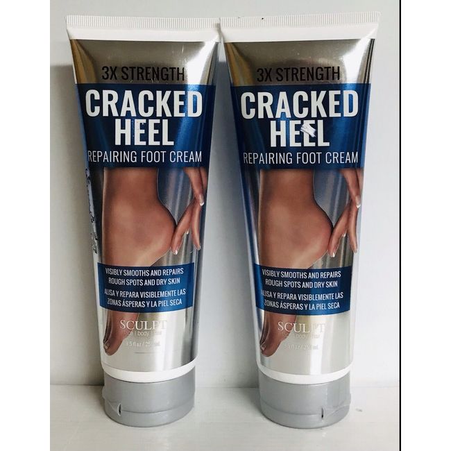 2-Pack Sculpt ~ Cracked Heel Repairing Foot Cream 8.5 fl oz Each