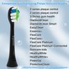 Brightdeal Replacement Toothbrush Heads for Philips Sonicare - Electric Replacement Brush Heads Compatible with HealthyWhite, FlexCare, EasyClean, 10 Pack Black