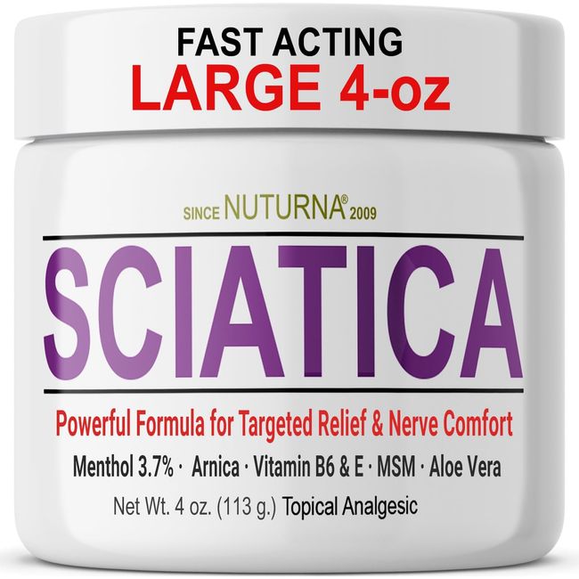 Sciatica Nerve Cream - Maximum Strength Comfort Cream for Feet, Hands, Legs, - 4