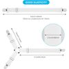 Bed Sheet Straps 4+1 Pcs Scrunchie Fitted Holders Elastic Fasteners Metal Clips