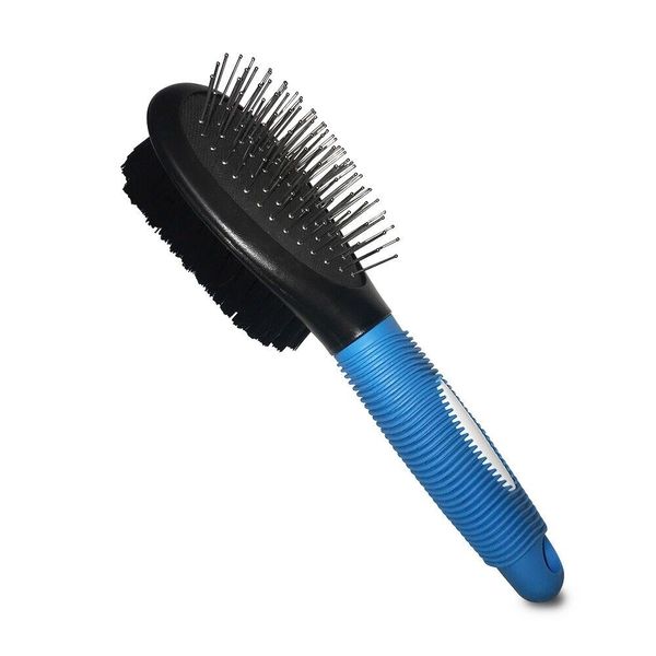 BV Dog Brush and Cat Brush Pet Grooming Comb Brush 2 Sided Bristle & Pin