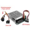DC Motor Speed Controller, Akozon Speed Controller DC10V-55V PWM Brushed CW CCW Reversible Switch with Digit Display