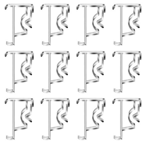 12 Pcs Valance Blind Clips Replacement Clear 2 Inch Blind Clips Plastic Hidden Clips Replacement Valance Clips for Blinds Valance Horizontal Blinds Parts