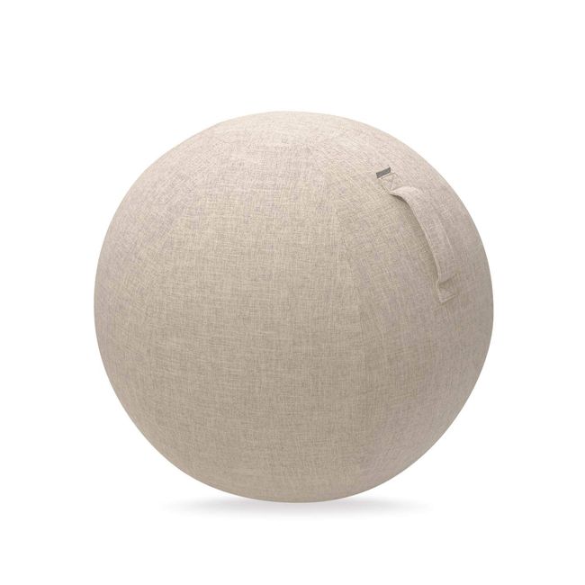 Elecom HCF-BBC65BE Balance Ball Cover, 25.6 inches (65 cm), Convenient Carrying Handle, Beige