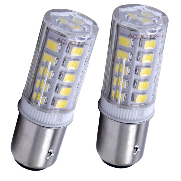 HQRP 2-Pack LED Light Bulb Compatible with Hella Marine Series 2984 2 NM All Round/Anchor Lamp, 8GA 003 488-121 / 8GA 003 488-301 / 8GA 003 488-131 / 8GA 003 488-311 Replacement