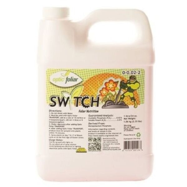 Optic Foliar Switch - 1 Gal - Reverse Seed Production Hermaphrodites In Bloom