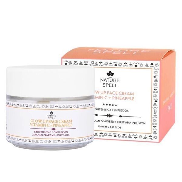 Nature Spell GLOW UP Vitamin C and Pineapple Face Cream 100ml/3.38 OZ NIB