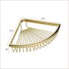 XINYU Bathroom Storage Gold Shower Corner Caddy Modern triangle Bath Shelf,Solid Brass