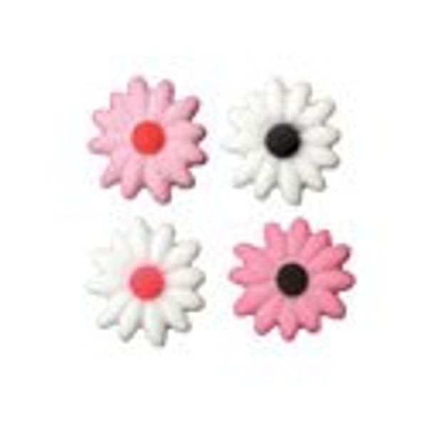 Fashionable Daisies Sugar Decorations Cookie Cupcake Cake Easter Flowers 12 Count