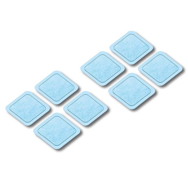 Beurer EM59 Electrode Replacement Set, Suitable for the Beurer EM59 Digital TENS/EMS Device with Heat, Pack of 8 45x45 mm Gel Pads