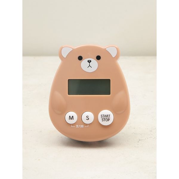 Teddy bear character kitchen cooking timer