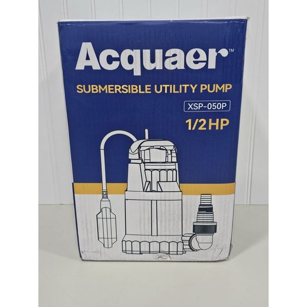 Acquaer Submersible Utility Pump 1/2HP (NEW OPEN BOX) XSP-050P