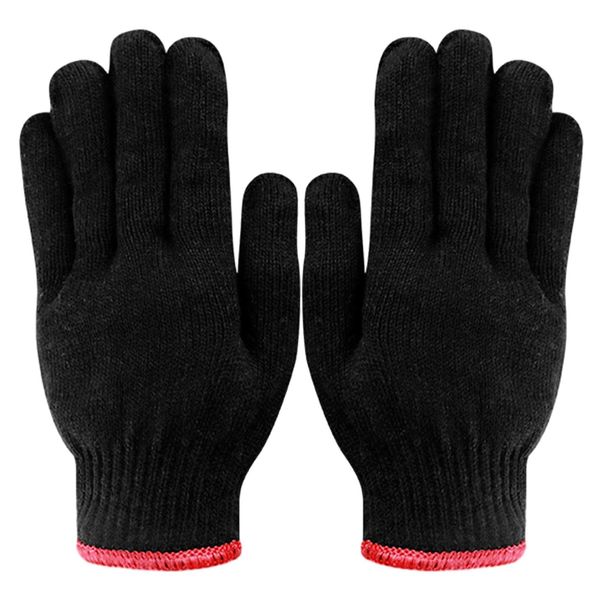 FDKJOK 2PCS Heat Resistant Glove for Hair Styling Professional Heat Proof Gloves Heat Blocking for Curling, Flat Iron and Curling Wand Suitable for Unisex Hand Sizes(Black)