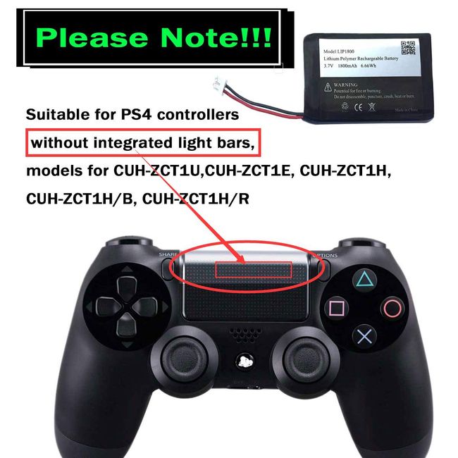 Wireless Controller for PS4, Replacement for Sony PlayStation