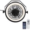 Wall Mount Fan with Remote/App Control, 16" Quiet Wall Mounted Fan with Light, 3