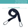 CORECISE Weight Sled Pulling Strap Belt,Sled Trainer Pull Leash of Sled Harness,for Strength Speed Agility Training (Strap 2pcs)