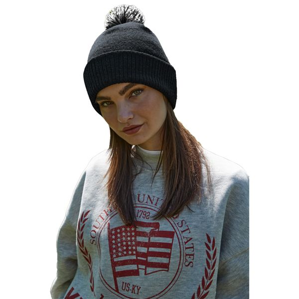 Beechfield Snowstar B450R Recycled Beanie, Classic red / white, S-XL
