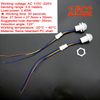 JZK 2x AC 110-220V PIR motion sensor module, pir infrared motion sensor detector switch for led lighting, pir sensor for ceiling light/downlight, light sensor module