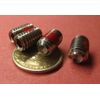 Stainless Steel Self Lock Set Screw, Nylon Patch, Cup, 3/8"-16 x 5/8" Long 10 pc