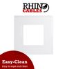 rhinocables Finger Plate Surround for Single Light Switch faceplate or Electrical Plug Socket White Plastic (1)