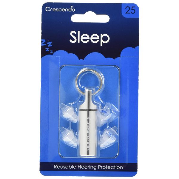 CRESCENDO Ear Plugs Sleep 25 Ear Protector for Sleeping White