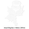 Medium 210mm 'Scottish Thistle' Clear Static Window Cling Sticker/Decal (White) (WC00105697)