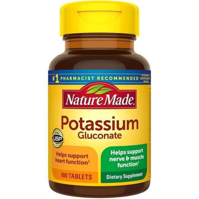 Nature Made Potassium Gluconate 550 mg 100 Tabs