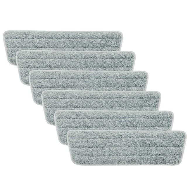 Eyliden. Replacement Cloth Replacement Pads for Zookin, Microfiber Cloth Mop Spare, Set of 6, Replacement Cleaning Pad, Rag, Mop, Floor Protector, Wet and Dry