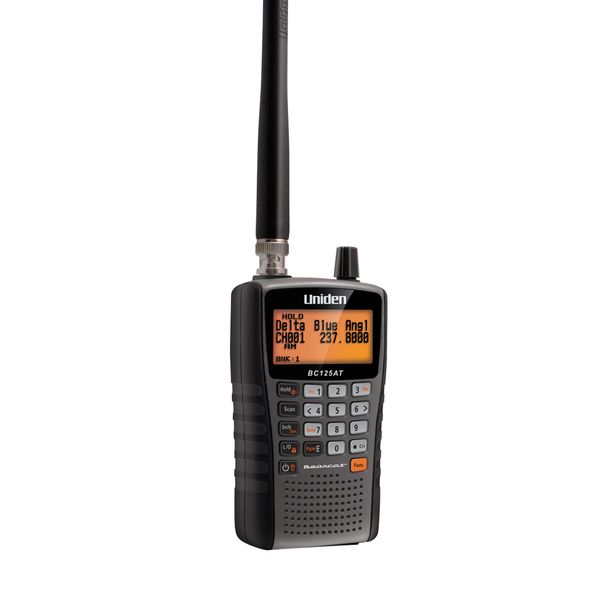 Uniden Bearcat BC125AT Handheld Scanner, 500-Alpha-Tagged Channels, Close Call Technology, PC Programable, Aviation, Marine, Railroad, NASCAR, Racing, and Non-Digital Police/Fire/Public Safety.