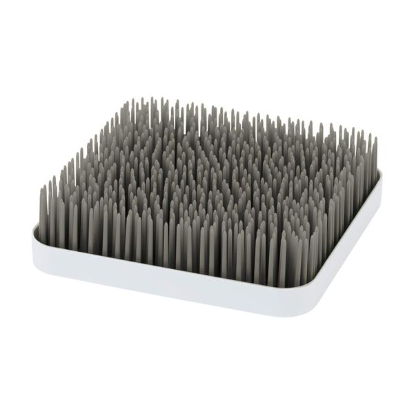 Boon Grass Baby Bottle Dryer Rack Stylish Nursery Accessories Ideal for New Parents, Baby Essentials for Parents to Be BPA Free, Grey