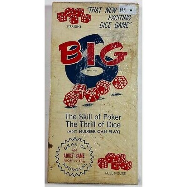 Big 6 Vintage Dice Game