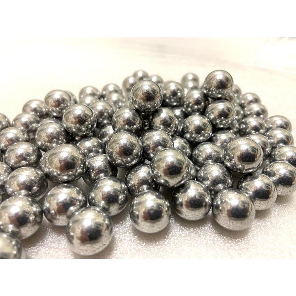 Alien Play 43 Caliber Aluminum Balls 100 X .43 Cal Self Defense Alu Paintball Ammo 1.8 Grams Solid Paintball Rounds (Silver, Aluminum)