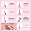 Saviland Electric Nail Files - Electric Nail Drill【Adjustable Speed】Nail Drill【Low Noise&Heat】Portable Nail Files , 20000 RPM with 7PCS Nail Drill Bits 51Pcs Sanding Bands for Gel Nails Acrylic Nails