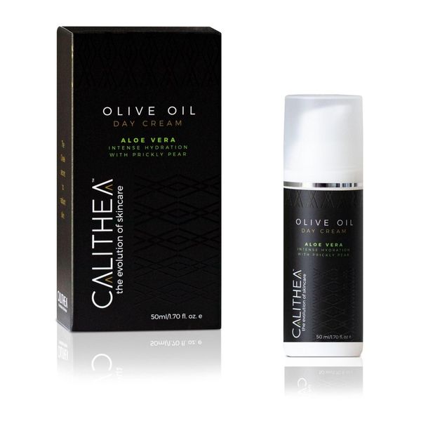 Olive Oil & Aloe Vera Day Cream - Intense Hydration with Prickly Pear - 50mL