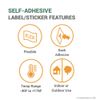 ComplianceSigns.com Vertical Spill Kit Inside Label Decal, 5x3.5 in. 4-Pack Vinyl for Facilities