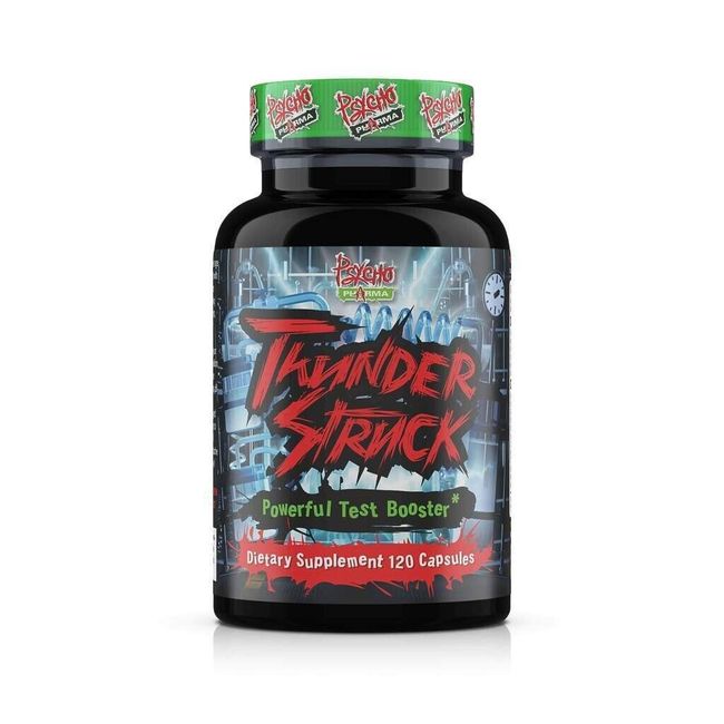 Psycho Pharma Thunderstruck Test booster, 120 caps, Free Shipping.