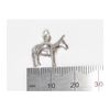 Donkey Mule pack on back sterling silver charm .925 x 1 Donkeys Mules