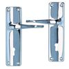AB Tools Lever Lock Set Lockable Door Handle Handles with 2 Keys + Chrome Finish 2pk